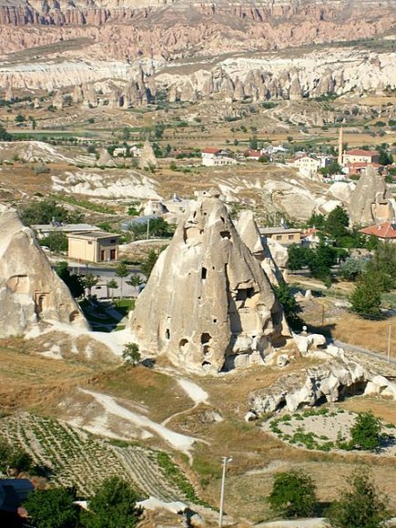 Göreme ve etrafının nefis panoramik görüntüleri karşıladı bizi.
