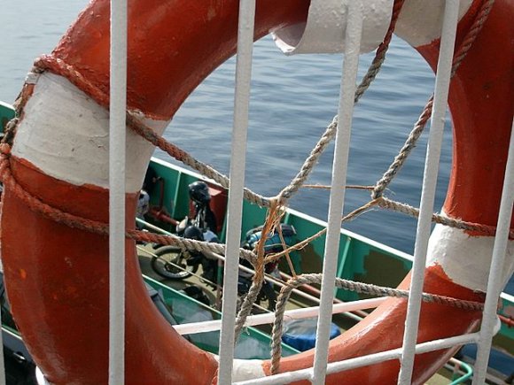 Bozcaada'dan dönerken feribotta