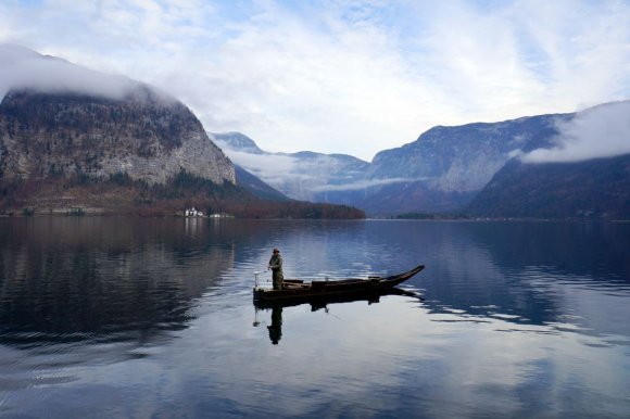 Hallstatt Gölü'ndeki balıkçı abi