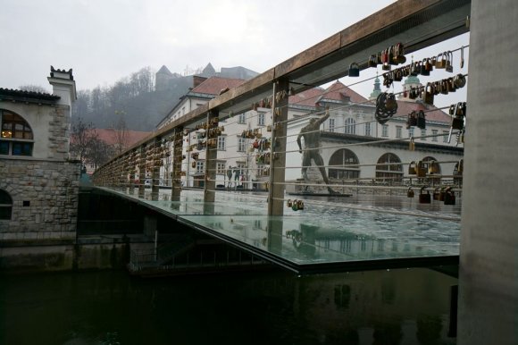 Slovenya Ljubljana, kilitler köprü