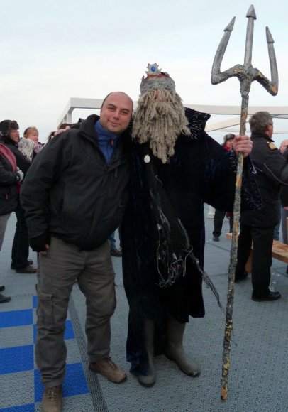 Kutlamalarda Neptün, nam-ı diğer Poseidon da boy gösterdi.