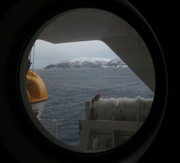 Hurtigruten MS Midnatsol  kamara 715'in penceresi