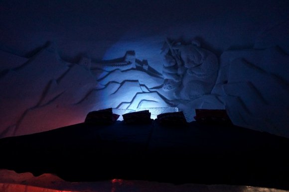 Kirkenes snow hotel, buz otel odasi, tema Çin