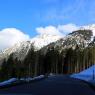 Innsbruck - Schwangau yolu boyunca Alpler.