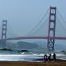 Baker Beach'te yürüyüş