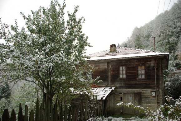 Tamamen ağaç kullanılarak yapılmış yöresel evlerden biri.