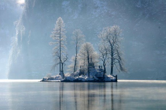 Konigssee Gölü.