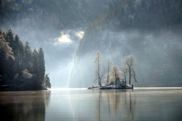 Konigssee Gölü.