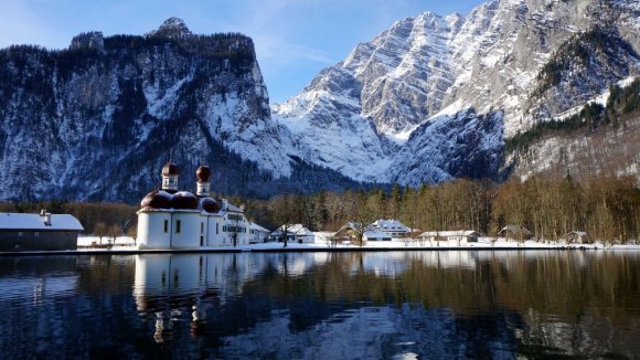 Konigssee Gölü.