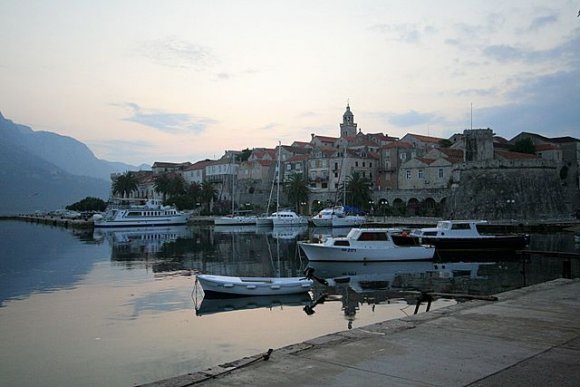 Korcula adası eski şehir