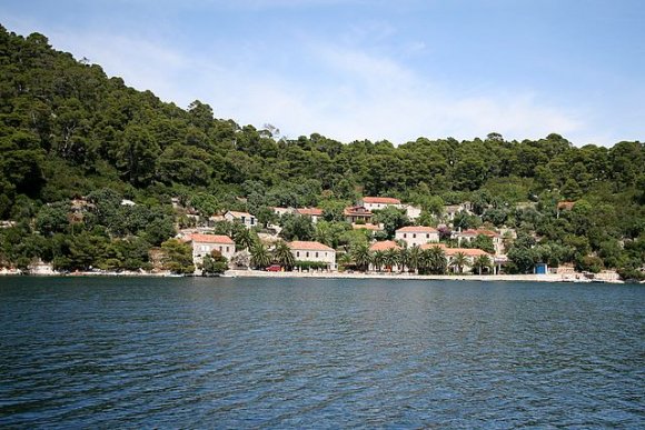 Mljet adasında bir yerleşim yeri