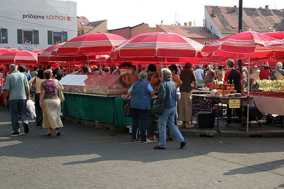 Zagreb'te halk pazari