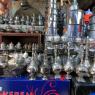 Şanlıurfa çarşıda kalaylanmış bakır işleri
