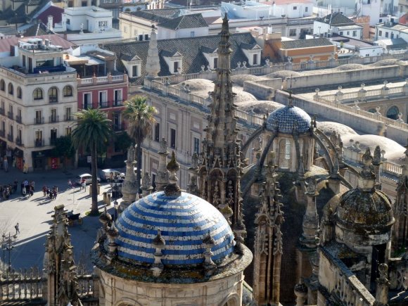 Giralda'nın tepesinden Sevilla manzaraları.