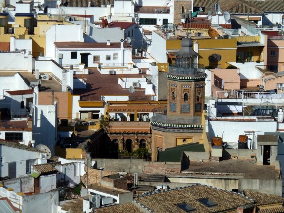 Giralda'nın tepesinden Sevilla manzaraları.