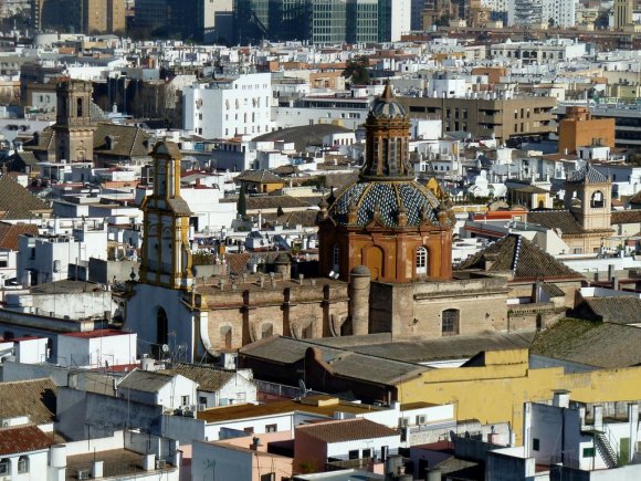 Giralda'nın tepesinden Sevilla manzaraları.