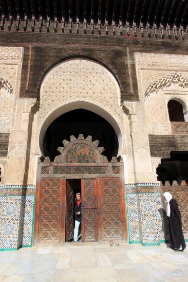 Fes - Bou Inania Medresesi kapısı.