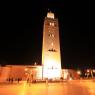 Marakeş - Koutoubia Camii, gece.