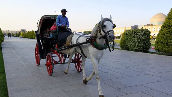 İmam Meydanı (Nakş-ı Cihan Meydanı) içinde faytonla gezinti yapmak mümkün.