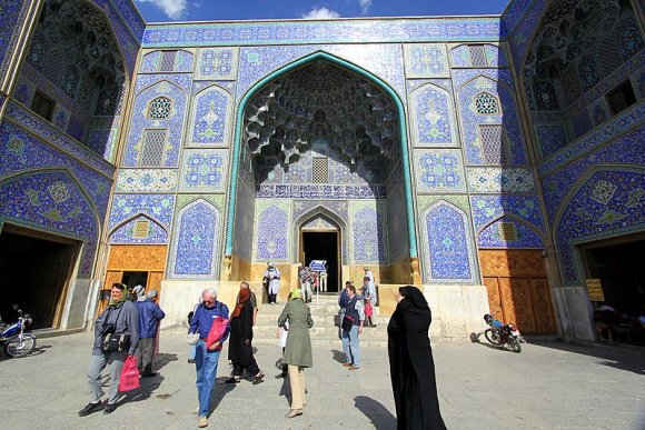 İsfahan - Şeyh Lütfullah Camii'nin girişi.