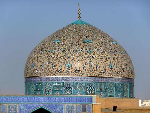 İsfahan - Şeyh Lütfullah Camii kubbesi.