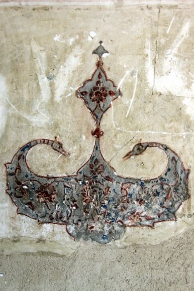 Kerim Han Kalesi (Arg-e Karim Khan) içinden bir duvar resmi.