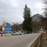 Schwangau şatolarına giderken otopark.