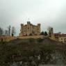 Bir zamanlar Richard Wagner'ın de kalarak besteler yaptığı Schloss Hohenschwangau (Hohenschwangau Şatosu).