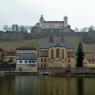 Marienberg Kalesi ve Main Nehri, Würzburg.