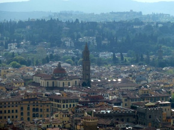 Dome üzerinden Floransa manzaraları.