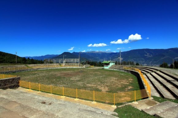 Artvin Kafkasör Yaylasında Boğa Güreşlerinin yapıldığı arena