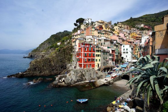 Riomaggiore, Cinque Terre, İtalya.