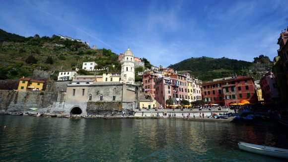 Vernazza, Cinque Terre, İtalya.