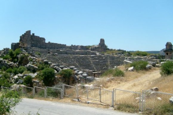 Xanthos antik tiyatrosu.