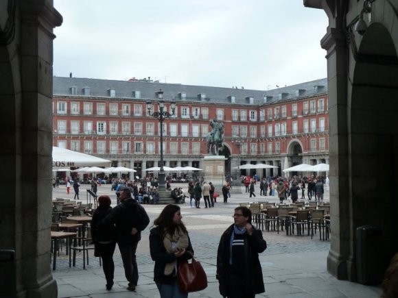 Plaza Mayor Meydanı, Madrid.