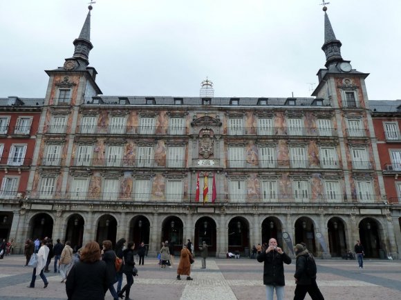 Plaza Mayor Meydanı, Madrid.