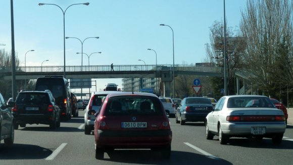 Madrid'e geldiğimizde trafik başladı.