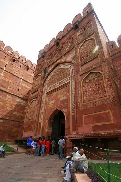 Agra - Agra Kalesi Amar Singh Kapısı.