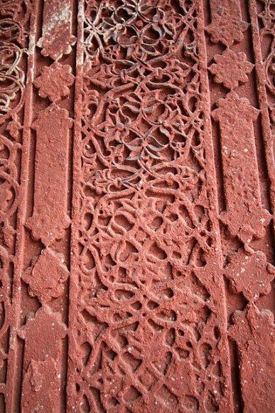 Agra - Agra Kalesi'ndeki Cihangir Sarayı'nın içinde bir detay.