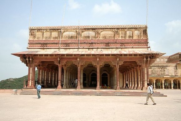 Jaipur, Amber Kalesi'nin içi.