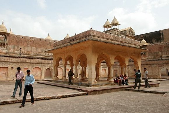 Jaipur, Amber Sarayı'nın içi.