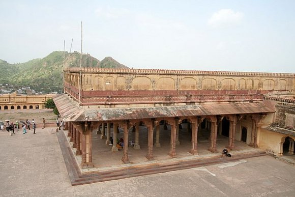 Jaipur, Amber Sarayı'nın içi.