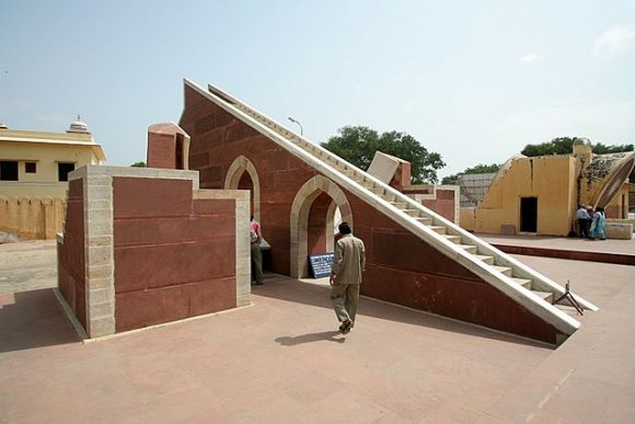 Jaipur, Jantar Mantar Gözlemevi'nde güneş saati.