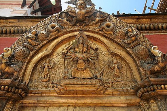 Katmandu - Bhaktapur Durbar Square, Altın Kapı.