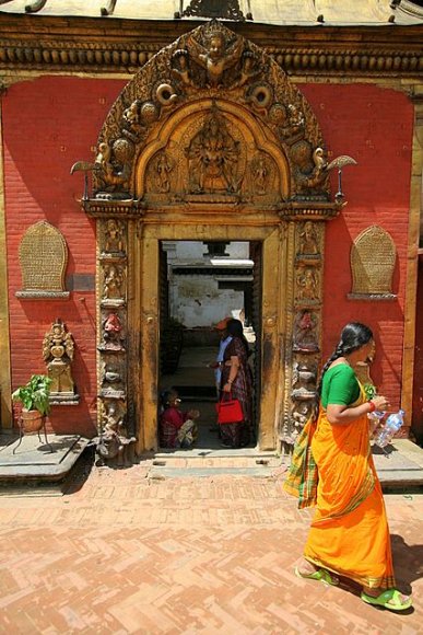 Katmandu - Bhaktapur Durbar Square, Altin Kapı.