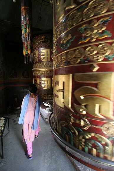 Katmandu - Bodhnath, Dua çarkı