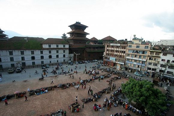 Katmandu - Durbar Square, Basantapur Meydanı.