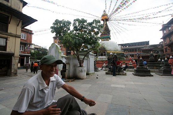 Katmandu - İlk stupa