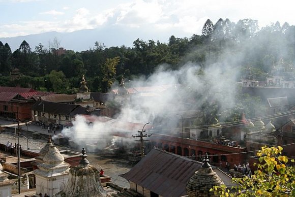 Katmandu - Pashupatinath, Ölü yakma