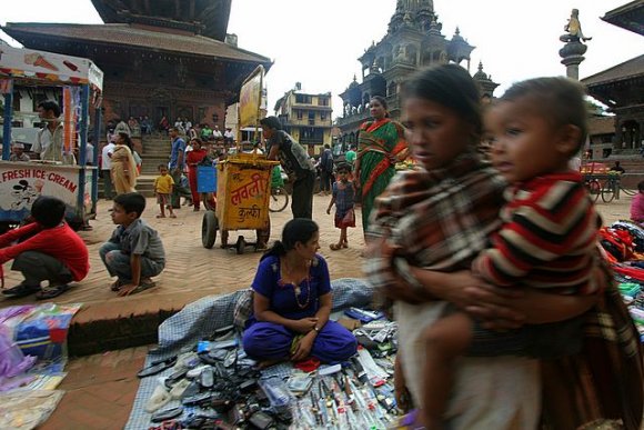 Katmandu - Patan Durbar Square, Pazar